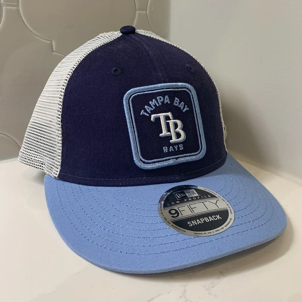 New Era Tampa Bay Rays 59FIFTY Low Profile Squared Adjustable Snapback Hat OSFM